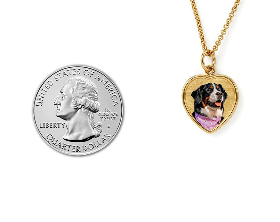 Mini Heart Photo Pendant – Personalized Pet Keepsake