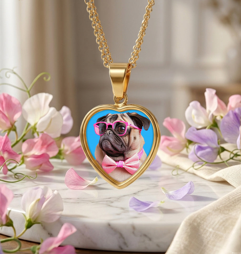 Small Heart Photo Pendant – Personalized Pet Keepsake