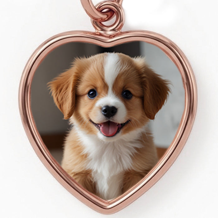 Small Heart Photo Pendant – Personalized Pet Keepsake