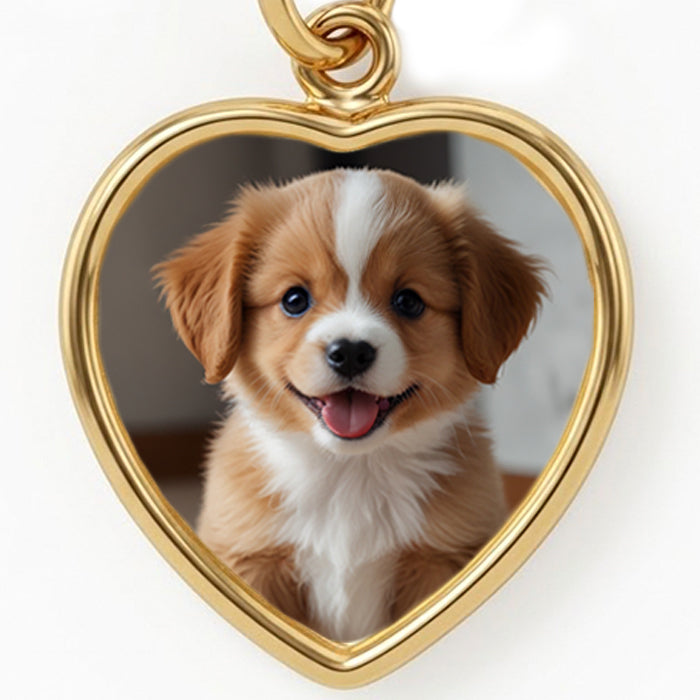 Mini Heart Photo Pendant – Personalized Pet Keepsake