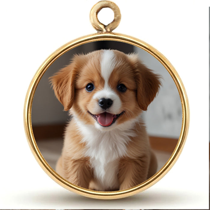 Small Round Photo Pendant – Personalized Pet Keepsake